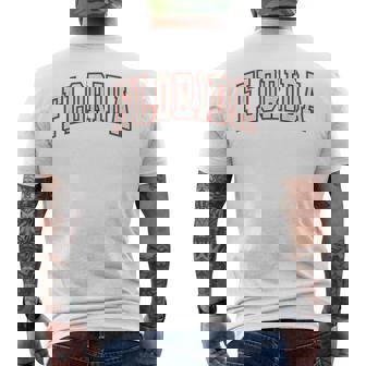 Florida Vintage Varsity Classic Text Florid Men's T-shirt Back Print - Monsterry