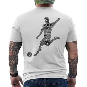 Footballer Football Children's Boys T-Shirt mit Rückendruck - Geschenkecke