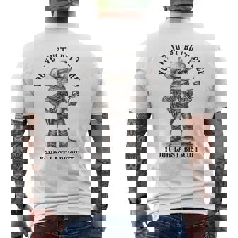 Frog Cowboy You've Just Buttered Your Last Biscuit Men's T-shirt Back Print - Monsterry