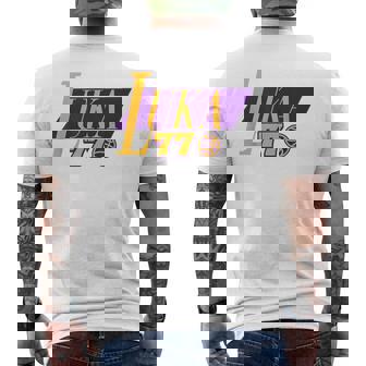 Fun Sports Stuff Luka Basketball Fans Men's T-shirt Back Print | Mazezy