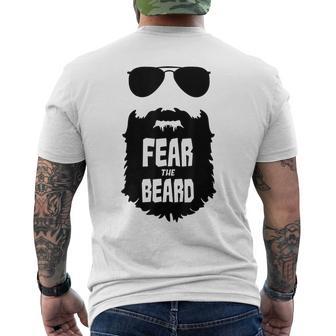 Fear The Beard Gray S T-Shirt mit Rückendruck - Geschenkecke