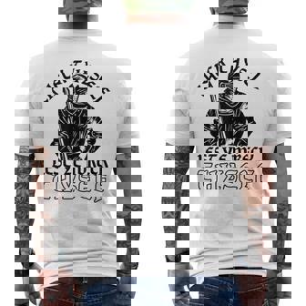 Medieval Knight Renaissance Fair Faire Check Thyself Men's T-shirt Back Print - Thegiftio