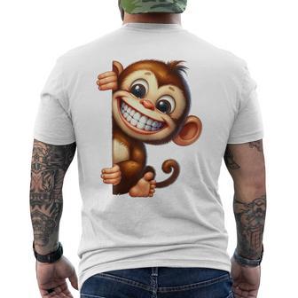 Monkey Animal Animals Monkey T-Shirt mit Rückendruck - Geschenkecke