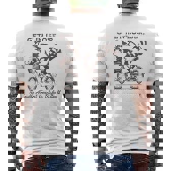 Raccoon & Opossum Get In Loser Men's T-shirt Back Print - Thegiftio