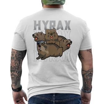 Rock Hyrax Meme Dassie Cute Animal Lover Gray T-Shirt mit Rückendruck - Geschenkecke