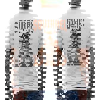Squirrel Animal Squirrel Dad Men's T-shirt Back Print - Seseable