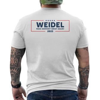 Make Germany Great Again 2025 Weidel Fan Item Alice Weidel T-Shirt mit Rückendruck - Geschenkecke