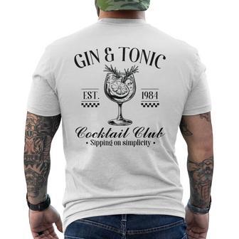 Gin And Tonic Cocktail Lovers Idea T-Shirt mit Rückendruck - Geschenkecke