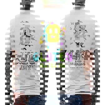 Gluten Hate Me Retrointage Divertido Dibujos Animados Camiseta Hombre Estampado Espalda - Regaloses