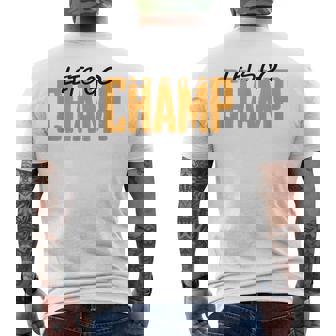 'Lets Go Champ' Boxing Motivation Men's Back Print T-Shirt - Monsterry