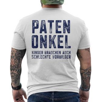 Godfather Definition Job Komplize Questions Ideas Question Christening T-Shirt mit Rückendruck - Geschenkecke