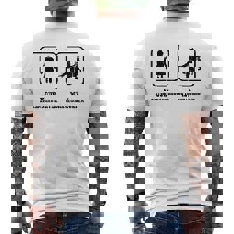 My Granddaughter Barrel Racing Grandpa Of A Barrel Racer Men's Back Print T-Shirt - Monsterry