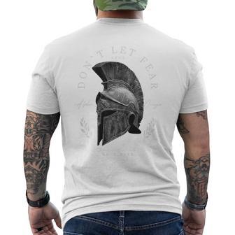 Greek Sparta Helmet Warrior Soldier Backprint Spartan T-Shirt mit Rückendruck - Geschenkecke