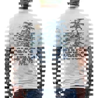 Gulf Of Mexico 1672 Vintage Beach Gulf Of Mexico Forever Men's T-shirt Back Print | Mazezy