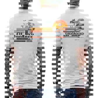 Gulf Of Mexico Est 1550 Vintage Sunset Beach Men's T-shirt Back Print - Monsterry