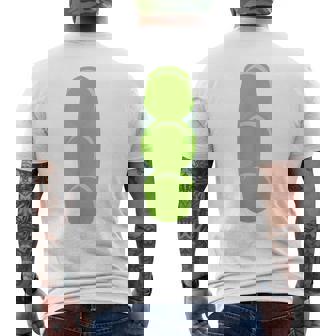 Halloween Costume Peas In A Pod Matching Men's Back Print T-Shirt - Monsterry