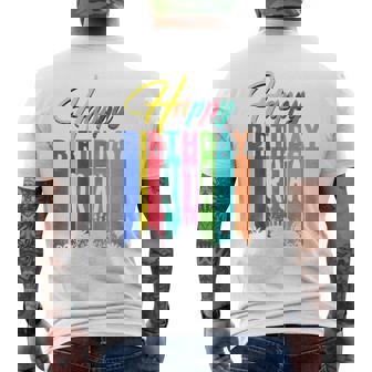 Happy Birthday Rita Personalized Name Custom B-Day Men's Back Print T-Shirt - Monsterry