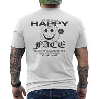 Happy Face Globe T-Shirt mit Rückendruck - Geschenkecke