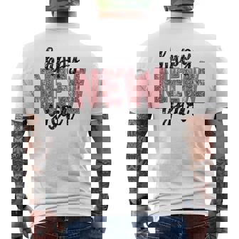 Happy New Year 2025 New Year's Eve Party Countdown Family Men's T-shirt Back Print | Mazezy