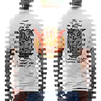 This Is My Hawaiian Shirt Retro Shaka Sign Hand Gesture Men's Back Print T-Shirt - Monsterry