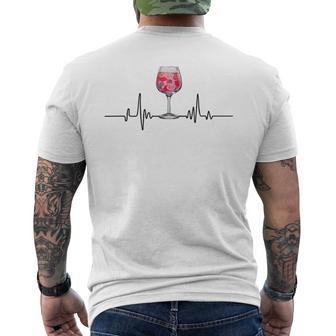 Heartbeat Wildberry Lillet Fruits Cocktail Summer Alcohol Gray T-Shirt mit Rückendruck - Geschenkecke