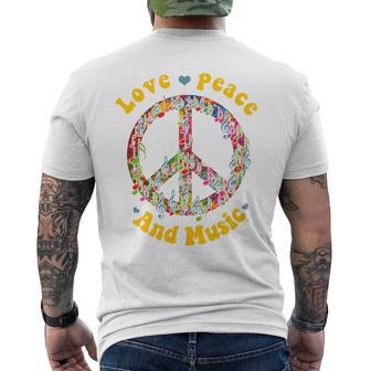 Hippie Acidhead Peace Hippi Hippy Peace T-Shirt mit Rückendruck - Geschenkecke