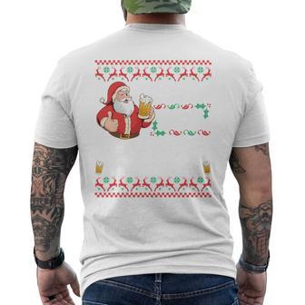 Hoho Hol Mir Mal Ein Bier- Christmas Long-Sleeved T-Shirt mit Rückendruck - Geschenkecke