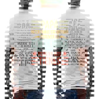 Hombre Padre Papa Mundo Mejor Hijo Hija Dia Del Padre Retro Manga Larga Camiseta Hombre Estampado Espalda - Regaloses
