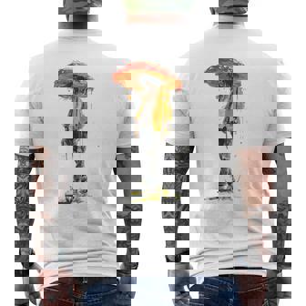Hongo Motivo Abstracto Dibujo Ilustración Hombres Seta Camiseta Hombre Estampado Espalda - Regaloses