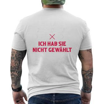 Hör Auf Zu Heulen Ich Hab Sie Nicht Gewählt Blue T-Shirt mit Rückendruck - Geschenkecke