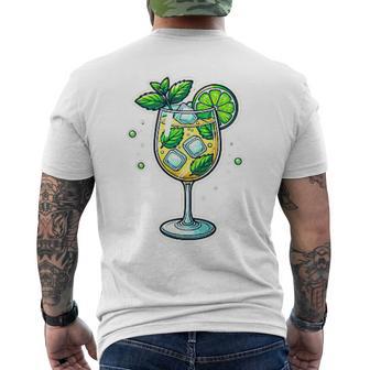 Hugo Spritz Holunder Sommer Sekt Prosecco Team Cocktail T-Shirt mit Rückendruck - Geschenkecke