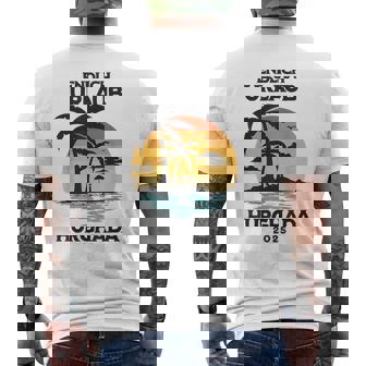 Hurghada 2025 Holiday Palm Trees Travel Outfit Egypt Gray S T-Shirt mit Rückendruck - Geschenkecke