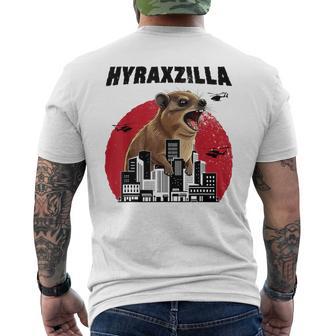 Hyraxzilla Rock Hyrax Lover Awawa Angry Marmot Gray T-Shirt mit Rückendruck - Geschenkecke