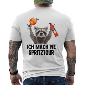 Ich Mach Ne Spritztour X Waschbär Meme Racoon X Pedro Spritz T-Shirt mit Rückendruck - Geschenkecke