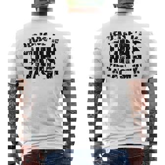 Because I'm Chris That's Why Personalized Idea Name Chris Men's Back Print T-Shirt - Monsterry