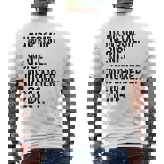 Impresionante Desde Noviembre 2014 Edad Cumpleaños Idea Camiseta Hombre Estampado Espalda - Regaloses