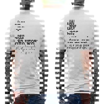 Innerer Frieden Beginnt Mitier Worten Nicht Meinerdammtes Problem S T-Shirt mit Rückendruck - Geschenkecke