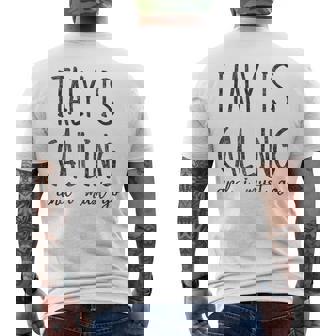 Italy Is Calling And I Must Go Men's Back Print T-Shirt - Monsterry