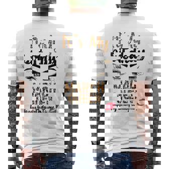 It's My Birthday March Happy Birthday To Me Leopard Men's T-shirt Back Print | Mazezy