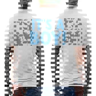 It's A Boy Hombre Bebé Anuncio Equipo De Género Revelar Fiesta Camiseta Hombre Estampado Espalda - Regaloses
