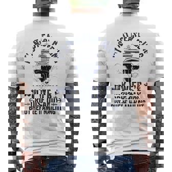 It's Not Easy Being My Wife's Cruise Candy Husband Cruise Men's T-shirt Back Print - Seseable
