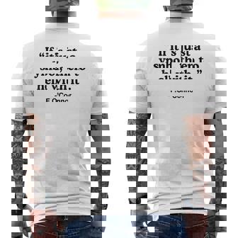 If It's A Symbol To Hell With It Christian God Jesus Men's Back Print T-Shirt - Monsterry