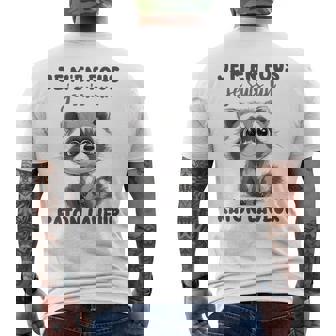 Je M’En Fous Je Suis Un Raton Laveur Mignon Raton Laveur T-shirt imprimé au dos - Cadeauxyz