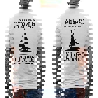 Je Peux Pas J'aioile Cadeau Bateau Humour Marin Capitaine T-shirt imprimé au dos - Cadeauxyz