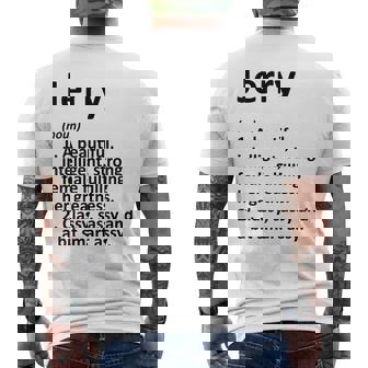 JERRY Definition Personalized Name Christmas Men's Back Print T-Shirt - Monsterry