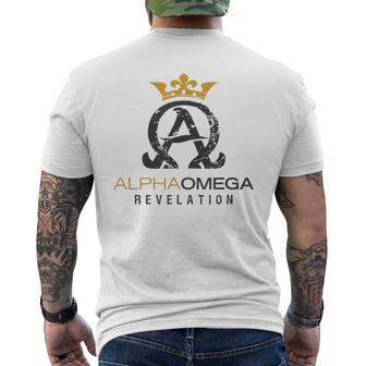 Jesus Christ Alpha And Omega Book Revelation T-Shirt mit Rückendruck - Geschenkecke