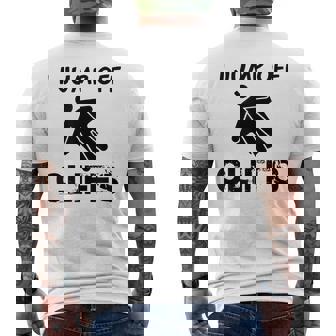 I Jump Off Cliffs For All You Adrenaline Junkies Men's Back Print T-Shirt - Monsterry