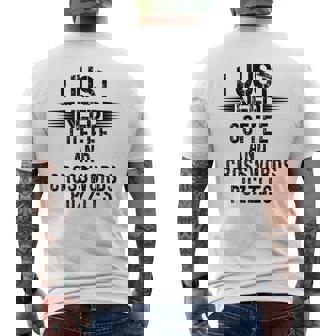 I Just Need Some Coffee And Crosswords Puzzles Men's Back Print T-Shirt - Monsterry