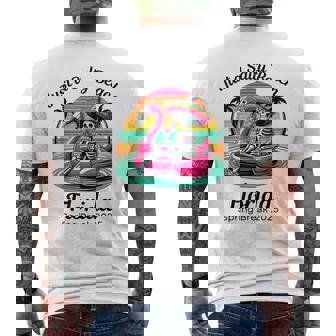 Just A Salty Beach Florida Spring Break 2025 Men's Back Print T-Shirt - Monsterry
