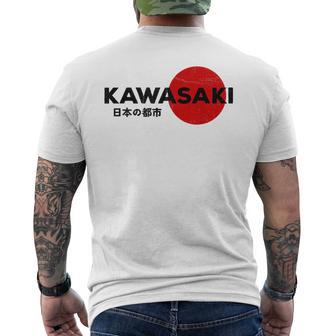 Kawasaki City 80S Retro 90S Japanese Aesthetic Kawasaki T-Shirt mit Rückendruck - Geschenkecke